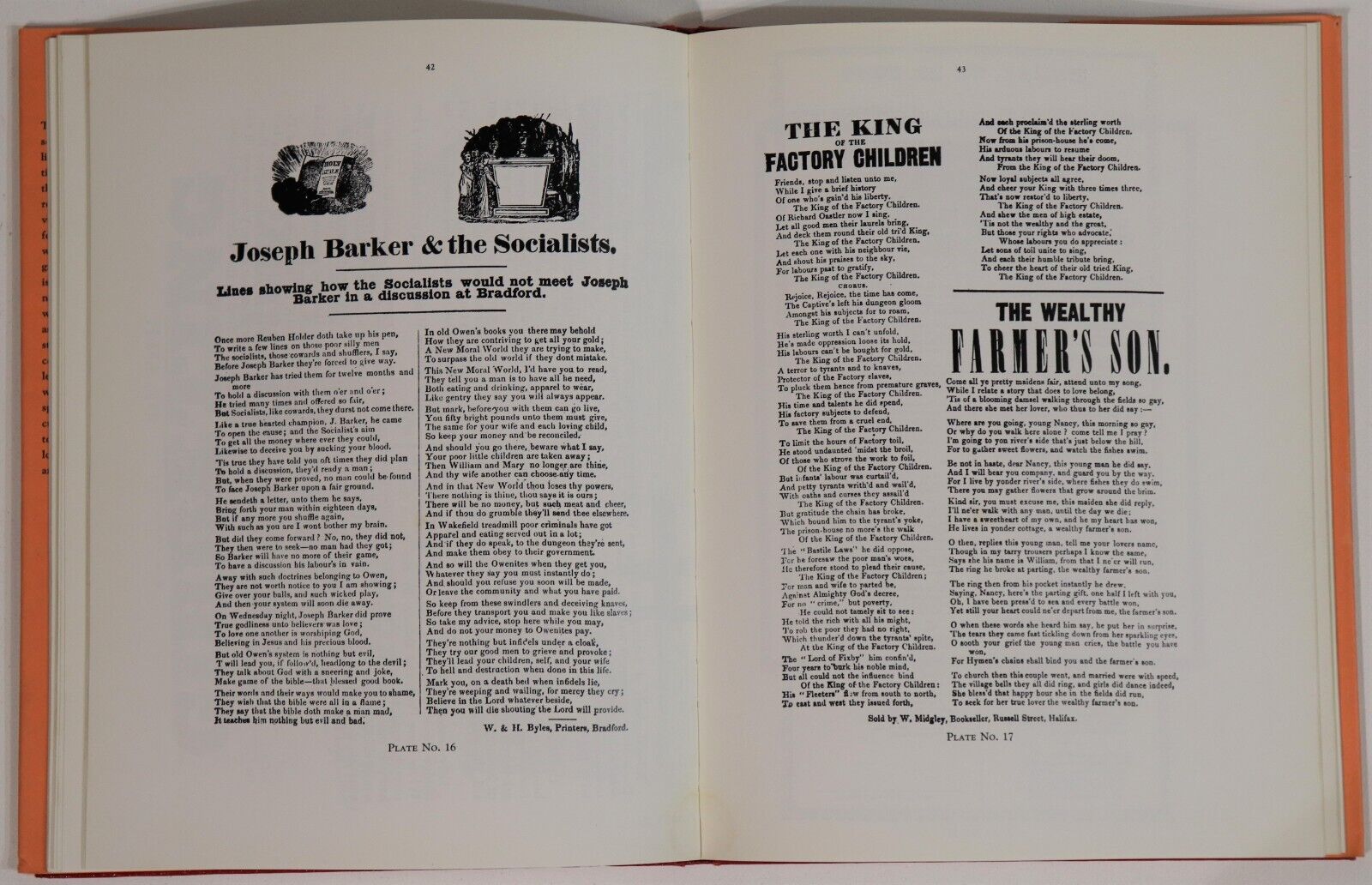 1975 Broadsides Of The Industrial North by M. Vicinus British History Book