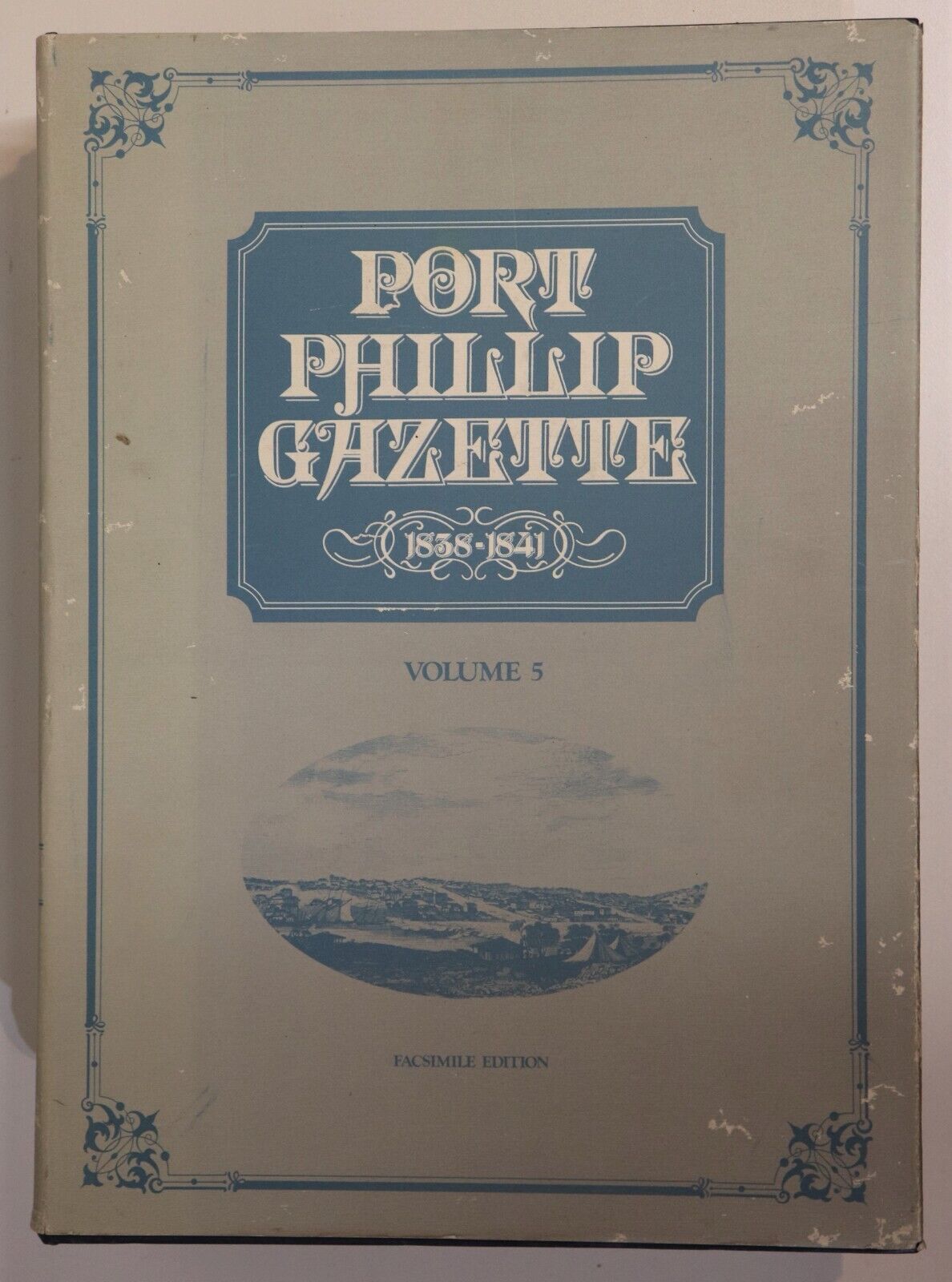 1979 5vol Port Phillip Gazette 1838 to 1841 Australian Newspaper History Books