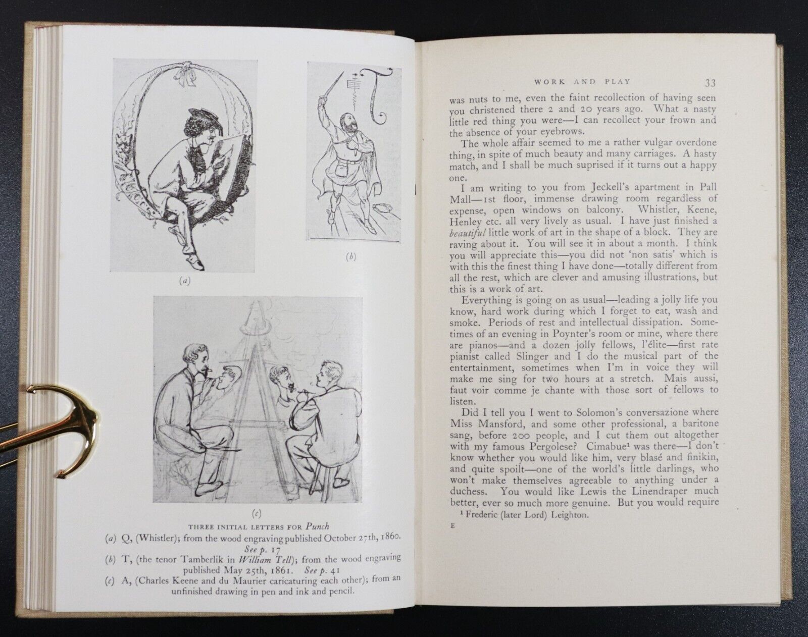 1951 The Young George Du Maurier Letters 1860 - 1867  British History Book