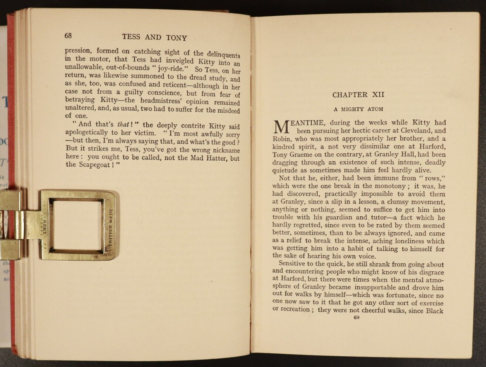 c1925 Tess & Tony by Doris A. Pocock Antique British Childrens Fiction Book