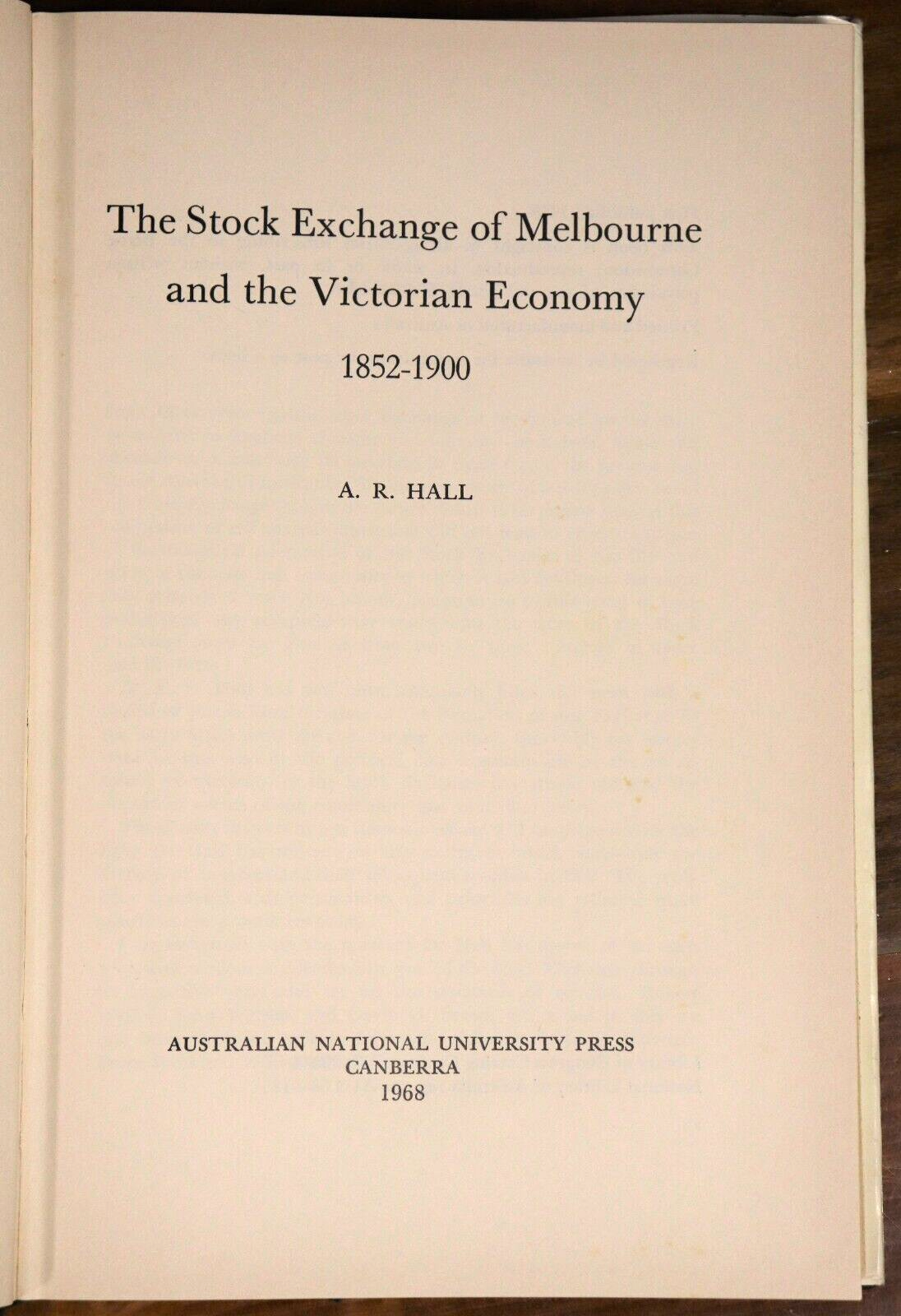 1968 The Stock Exchange Of Melbourne Australian Finance Sharemarket History Book - 0