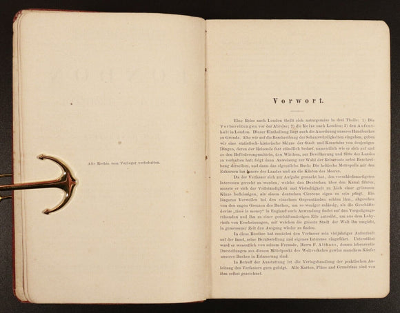 1871 London England und Schottland by Ravenstein Antiquarian Travel Guide w/Maps