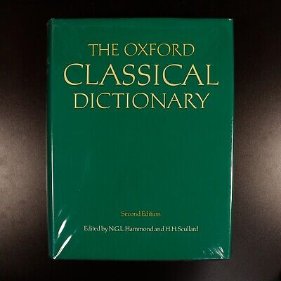 1989 The Oxford Classical Dictionary by NGL Hammond Literature Reference Book