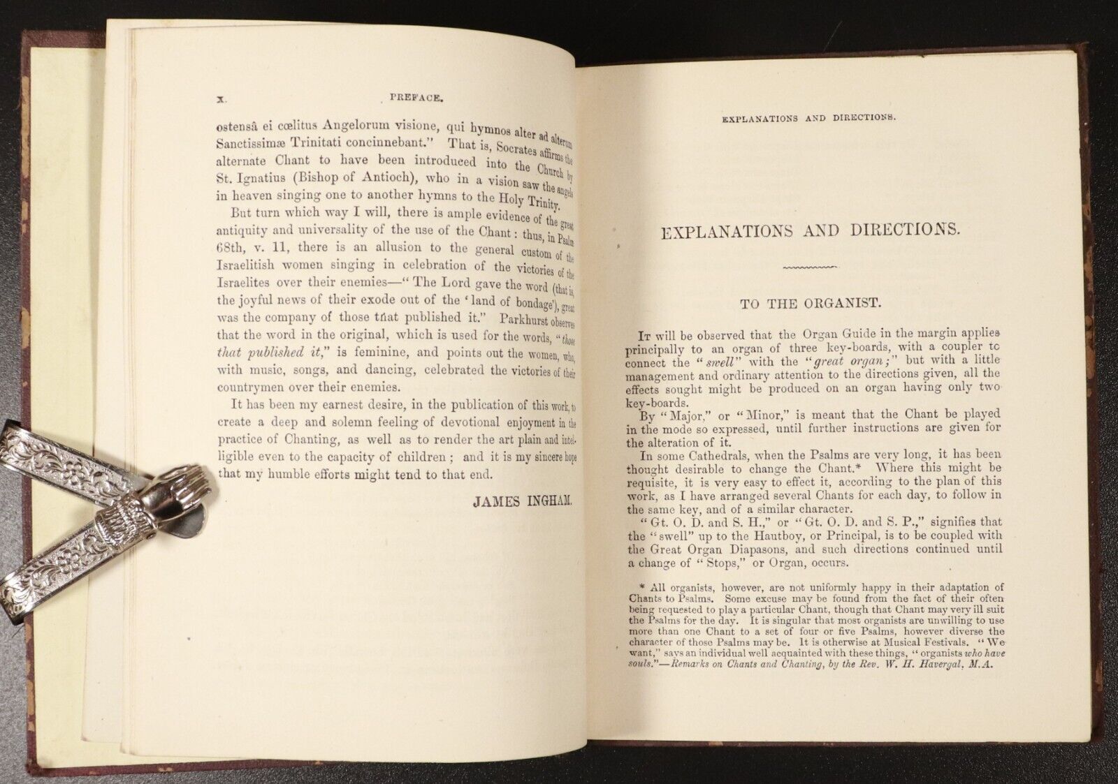 1856 The Psalter Pointed For Chanting by J. Ingham Antique Theology Book 1st Ed