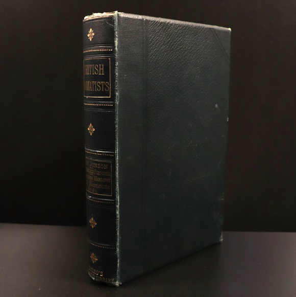 1887 The Works Of The British Dramatists Antique British History Book