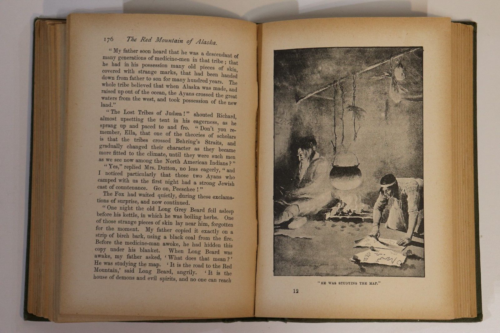 c1910 The Red Mountain Of Alaska by W.B. Allen Antique Fiction Book