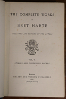 1881 The Complete Works Of Bret Harte Vol. 5 Antique American Fiction Book-2