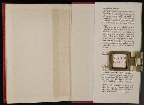 1956 A Certain Smile by Francois Sagan 1st Edition Vintage Fiction Book