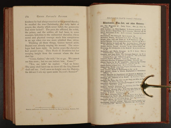 1886 Under Bayard's Banner by Henry Frith Antique Illustrated Irish Fiction Book