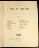 1866 Victorian Statutes Colony Of Victoria Antiquarian Australian History Book-2