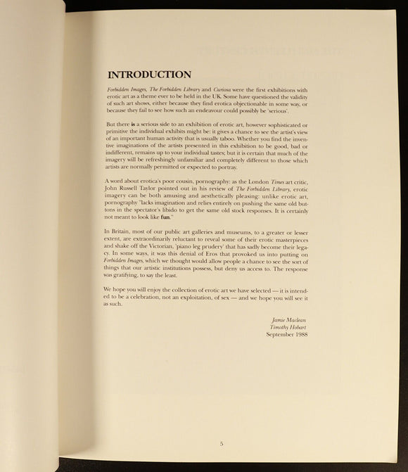 1988 Eros & Psyche DC Art J. MacLean T. Hobart Erotic Art Reference Book 1st Ed