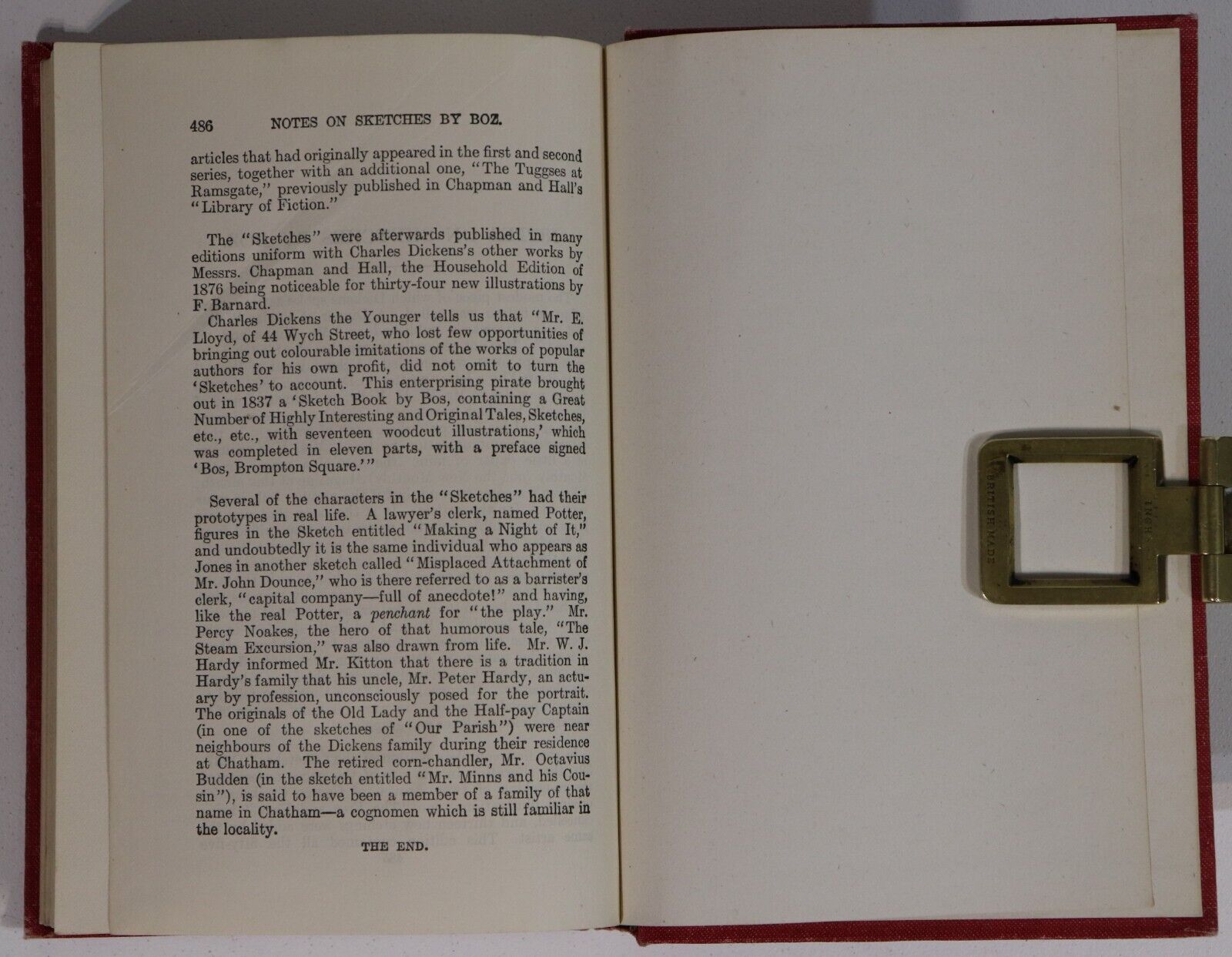 1911 Sketches By Boz by Charles Dickens Antique British Fiction Book