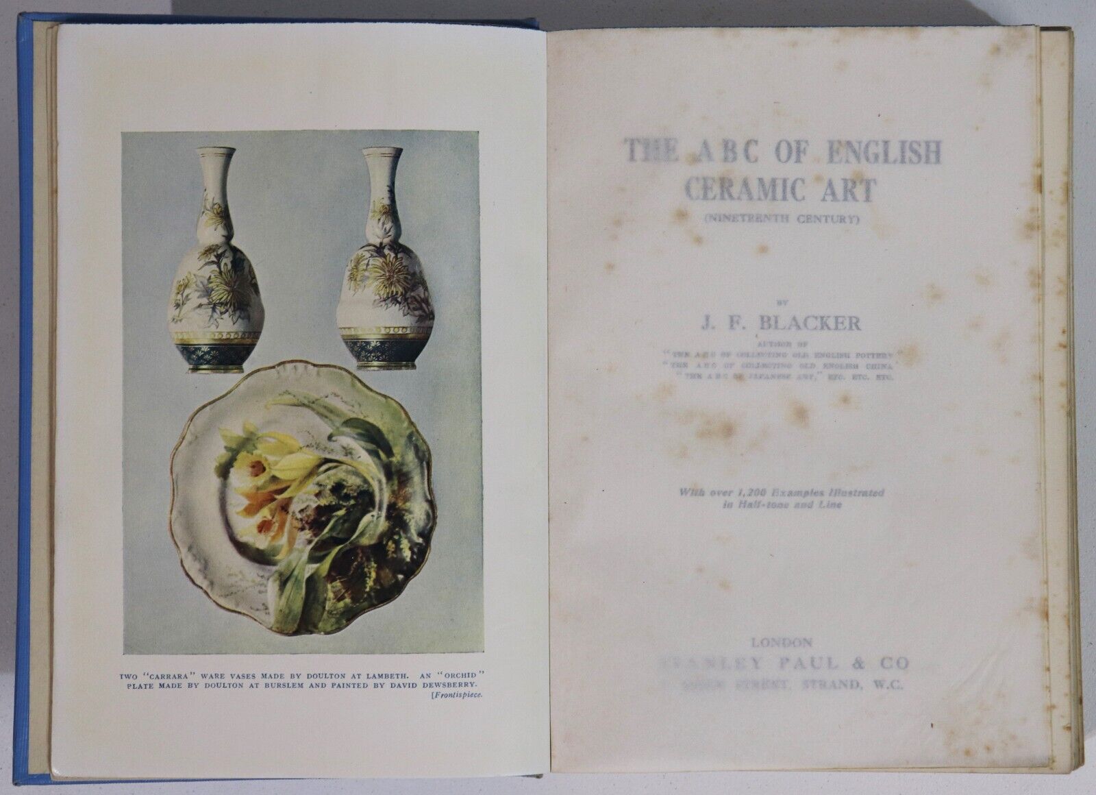 c1920 The ABC Of English Ceramic Art Antique & Collectible Reference Book - 0