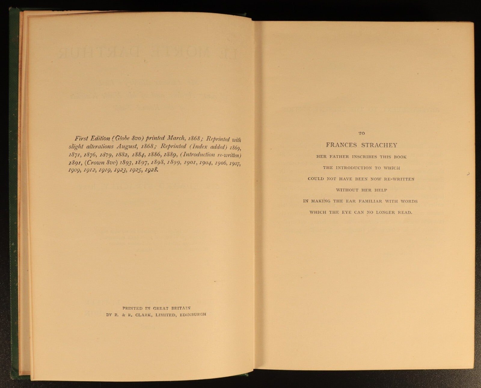 1928 Morte Darthur by Edward Strachey Antique British Fiction Book King Arthur