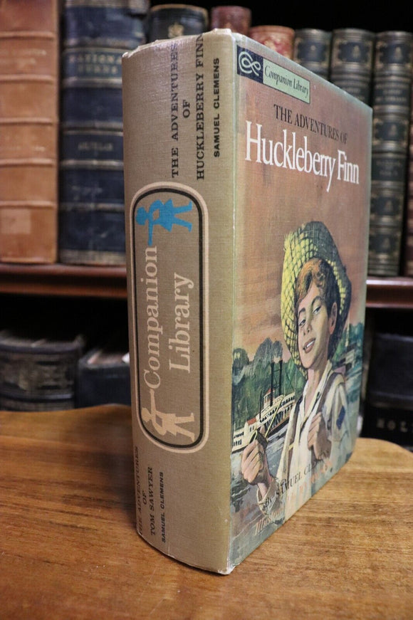 1963 Tom Sawyer & Huckleberry Finn by Mark Twain 2 in 1 Vintage Fiction Book