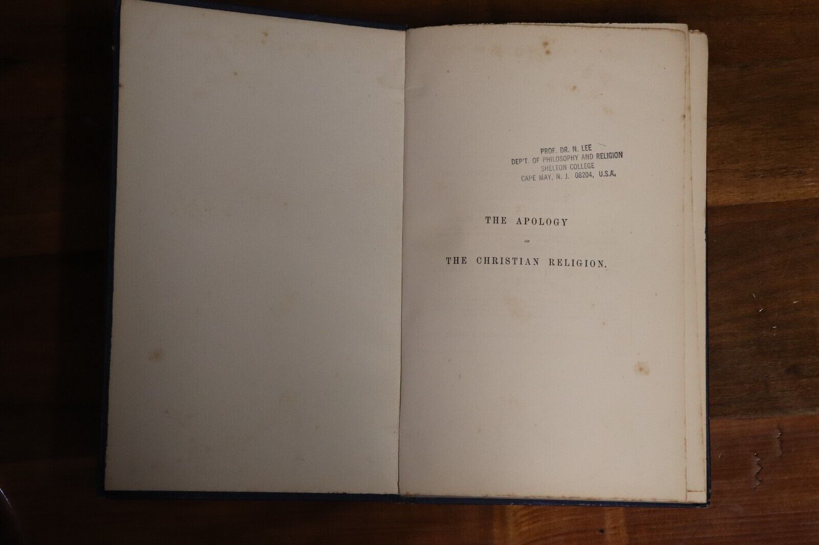 1891 The Apology Of The Christian Religion Antique British Theology Book