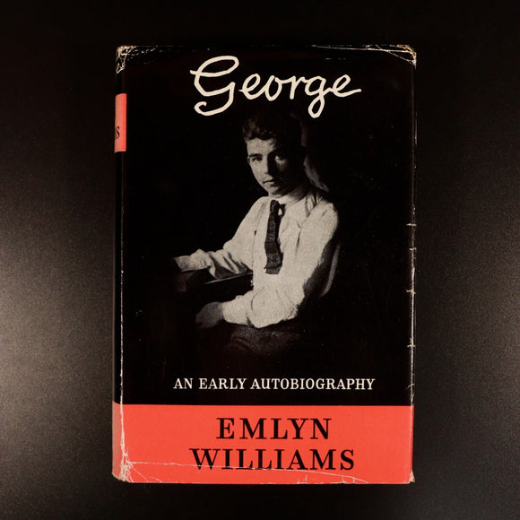 1961 George: An Early Autobiography by Emlyn Williams Welsh Literature Book
