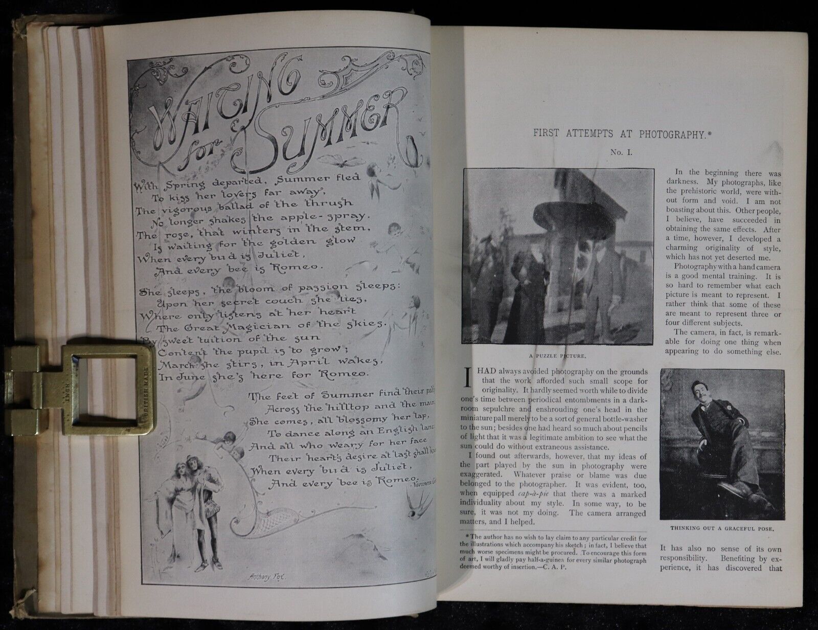 1896 Pearson's Magazine: Rudyard Kipling Antique British History & Fiction Book