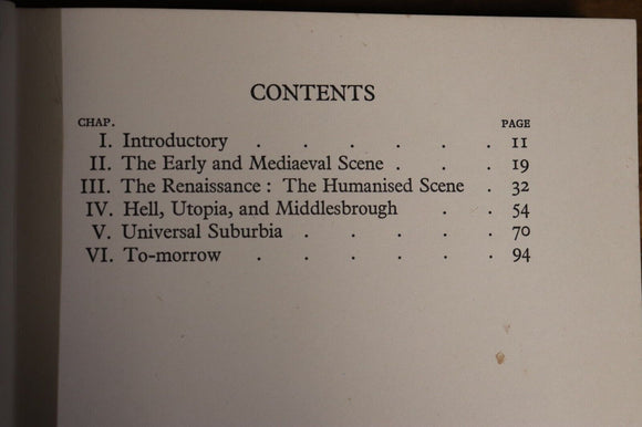 1936 English Panorama by Thomas Sharp Antique British History Architecture Book