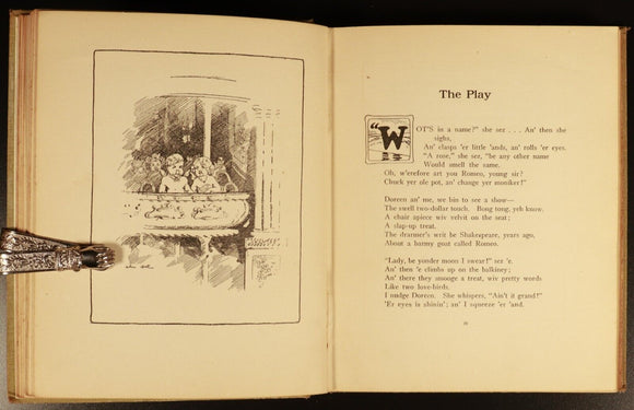 1918 Digger Smith & 1915 Sentimental Bloke CJ Dennis Antique Australian Books