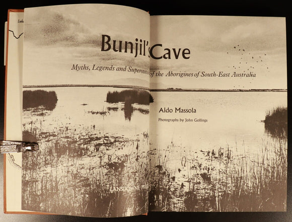 1968 Bunjil's Cave by Aldo Massola Australian Aboriginal Myths & Legends Book