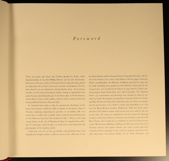 Charles La Trobe Landscapes & Sketches Australian Art History Book With Sleeve