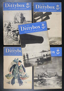 1945 9vol Dittybox & Dit Australian & British Navy WW2 History Books Magazines-2