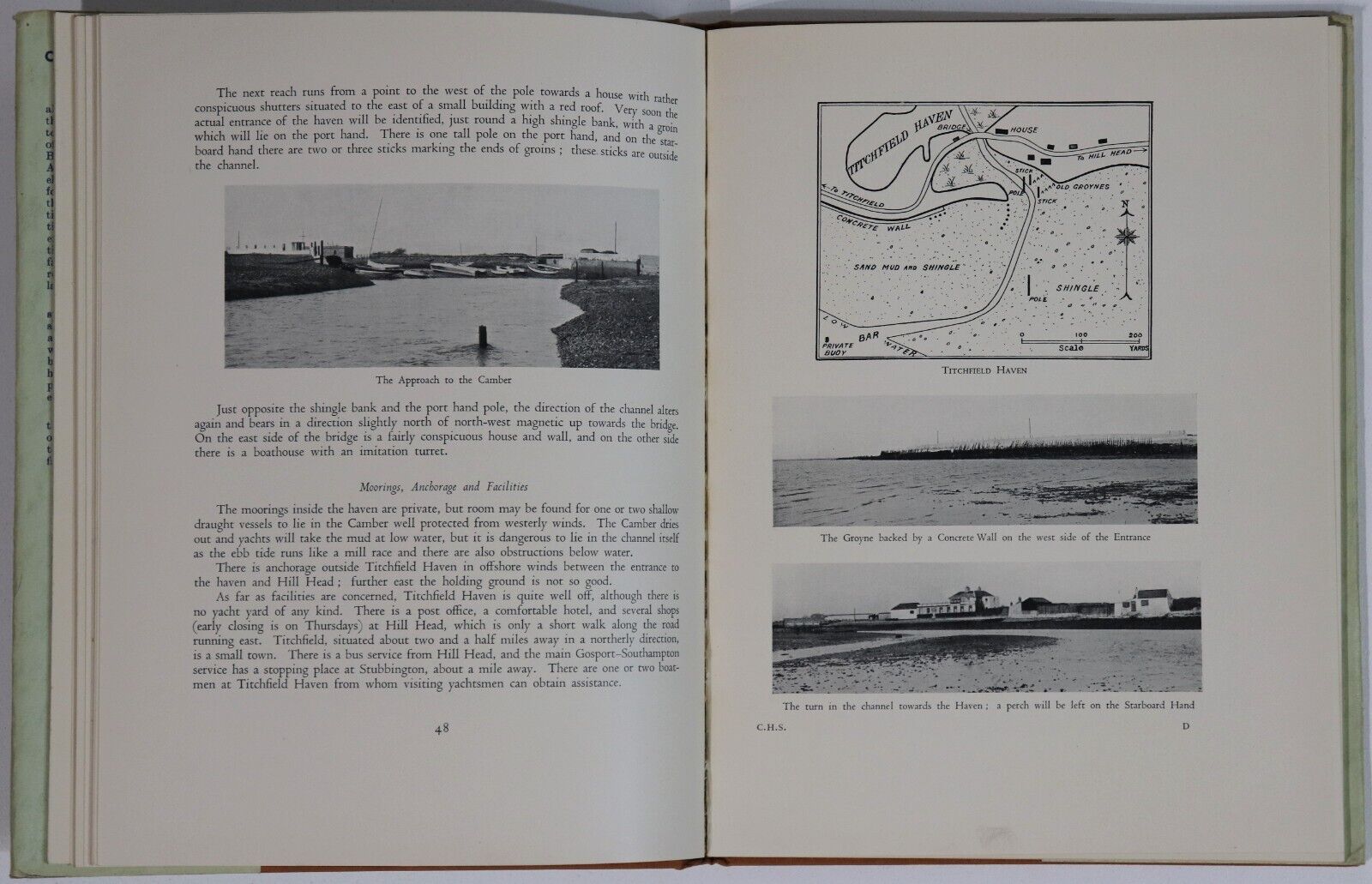 1933 1st Ed Creeks & Harbours Of The Solent Antique British History Book