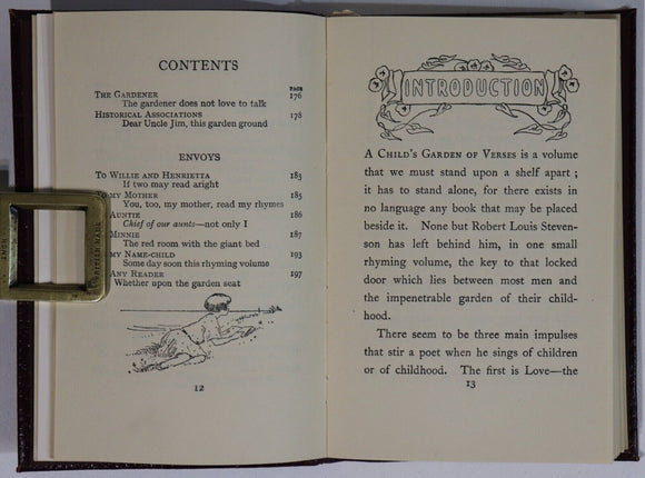 c1930 A Childs Garden Of Verses RL Stephenson Illustrated Childrens Story Book