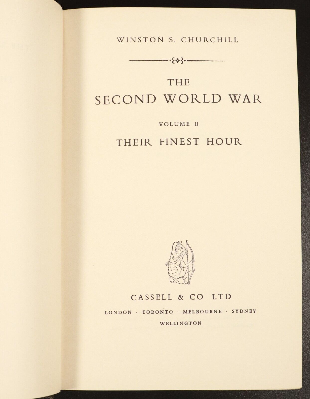 1948 2vol The Second World War by Winston Churchill Antique Military Books 1&2