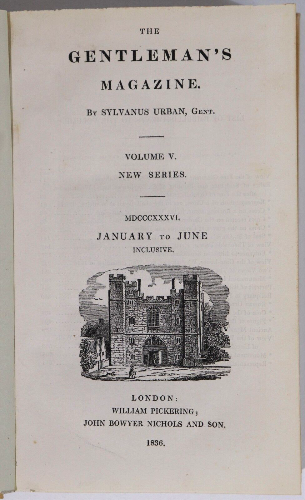 The Gentleman's Magazine - 1834 to 1837 - 6 Vol Antiquarian History Book Set