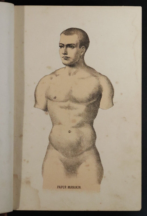 1886 Man The Masterpiece by J.H. Kellogg Illustrated Antiquarian Medical Book