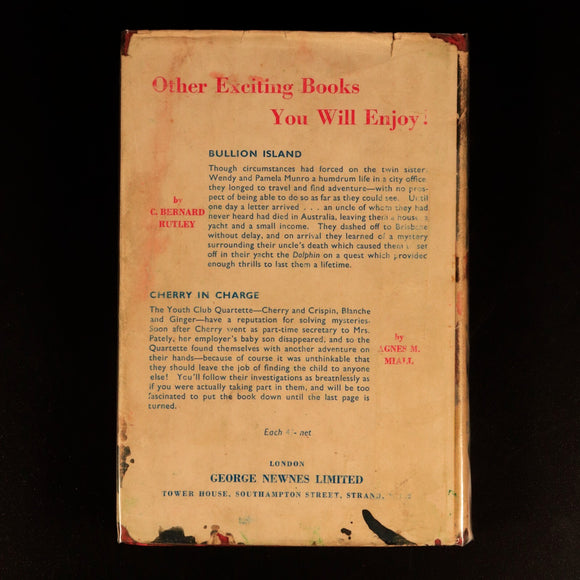 1950 The Peril Of The Bush by C. Bernard Rutley Vintage Australian Fiction Book