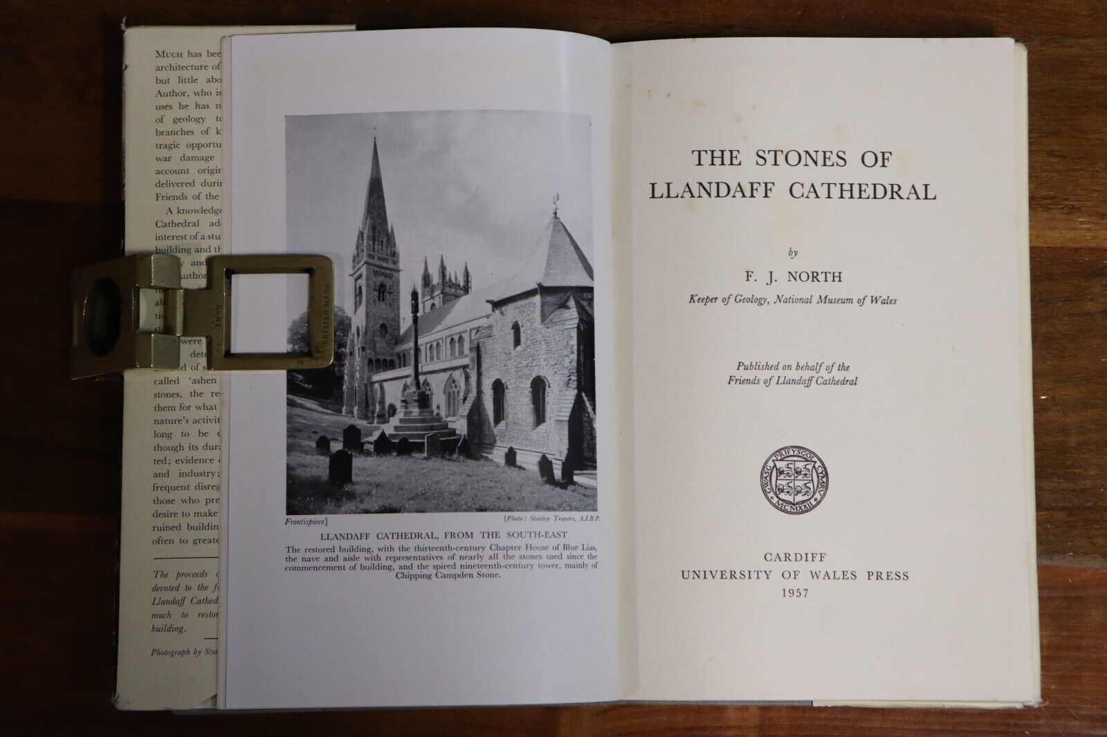 1957 The Stones Of Llandaff Cathedral British Architecture History Book