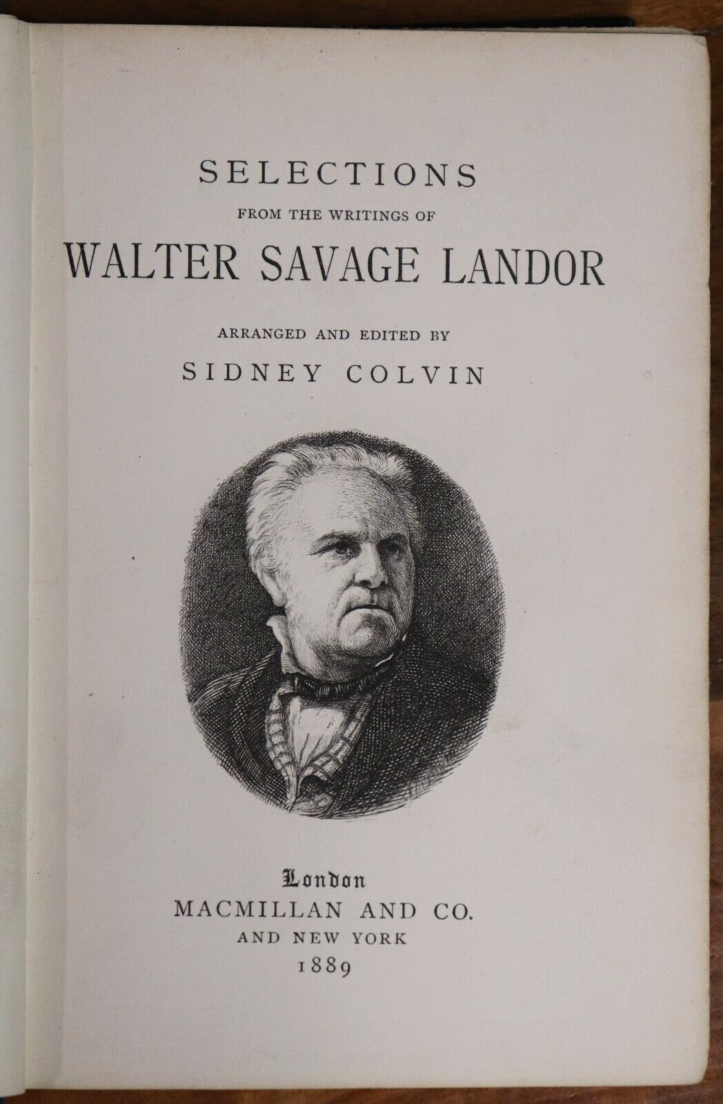 1889 The Writings Of Walter Savage Landor Antique Literature & Poetry Book - 0