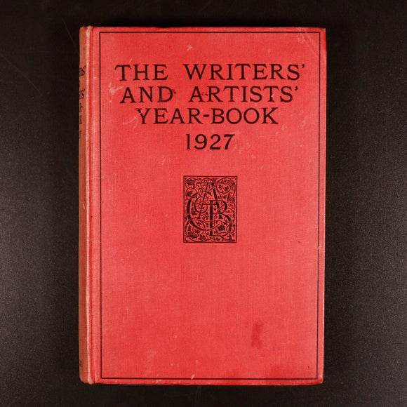 1927 The Writers & Artists Year Book Antique Publishers & Artists Reference Book