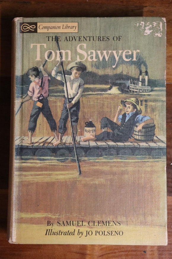 1963 Tom Sawyer & Huckleberry Finn by Mark Twain 2 in 1 Vintage Fiction Book