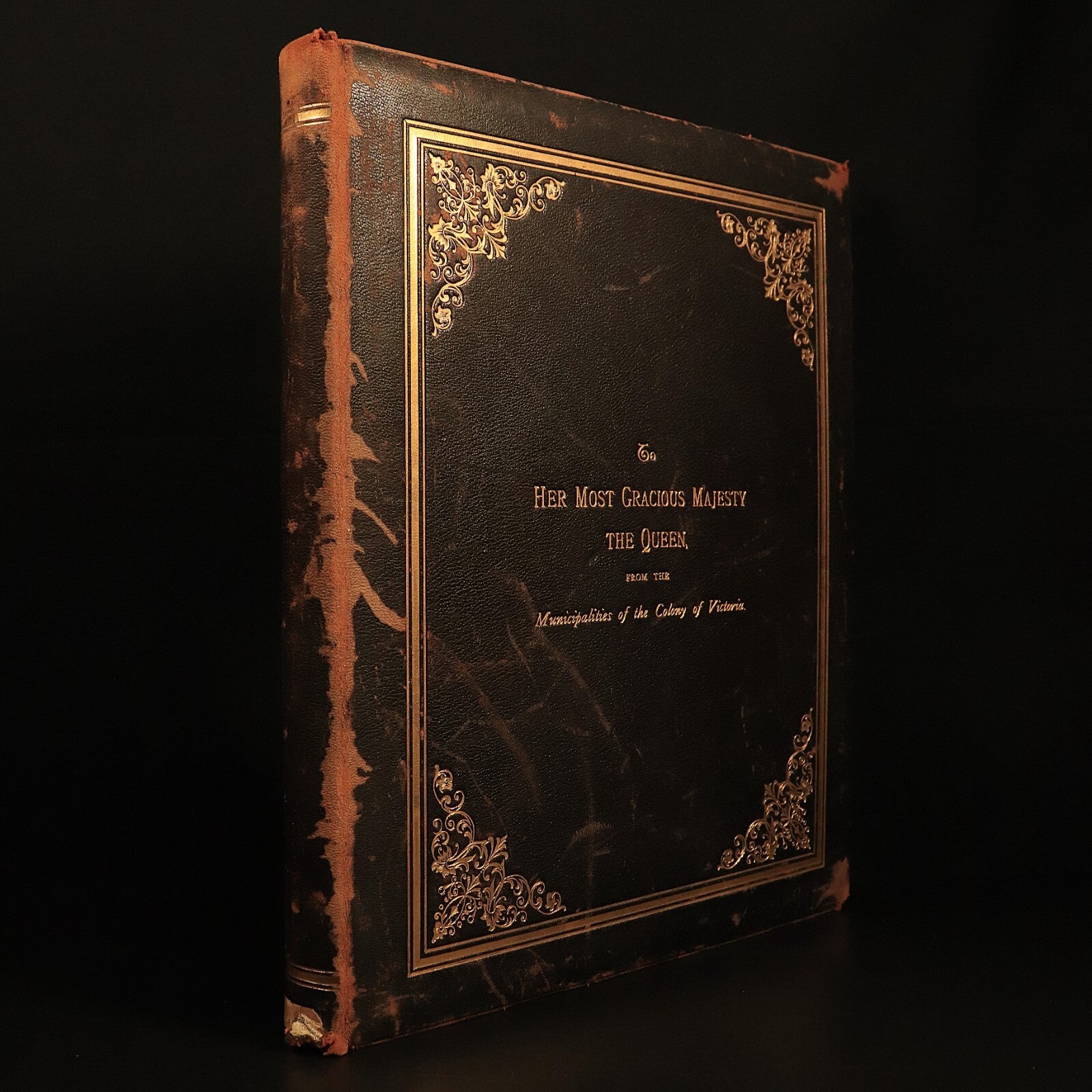 1897 Colony Of Victoria To Queen Victoria Antiquarian Australian History Book - 0