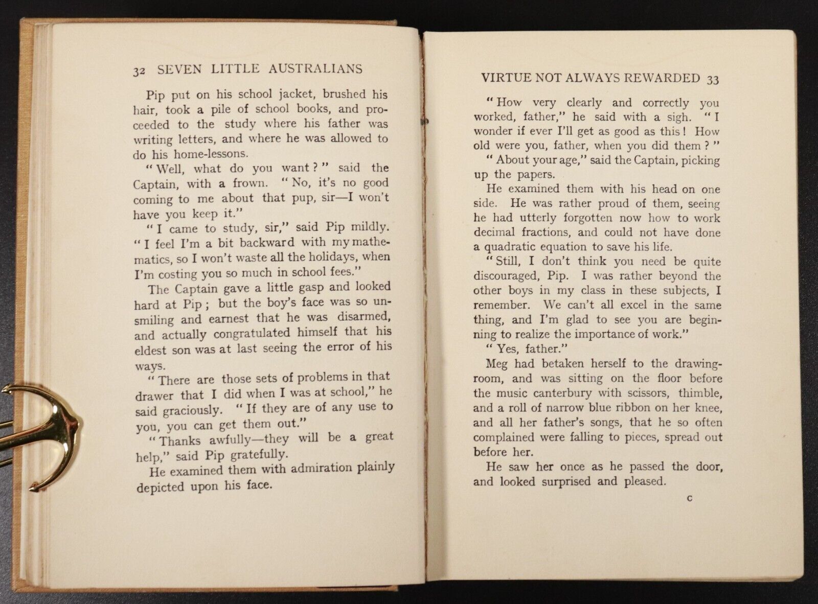 c1912 Seven Little Australians by Ethel Turner Antique Australian Fiction Book