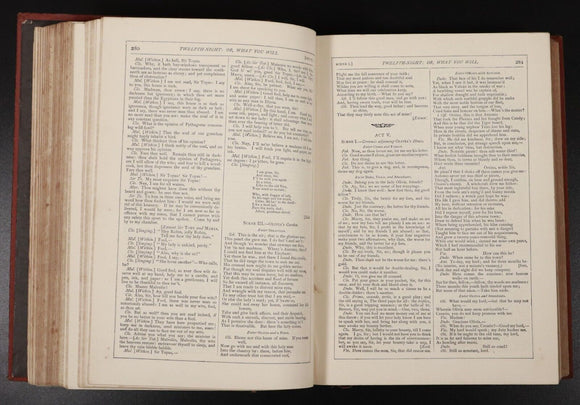1883 Works Of William Shakespeare C&M Cowden Clarke Antique Literature Book