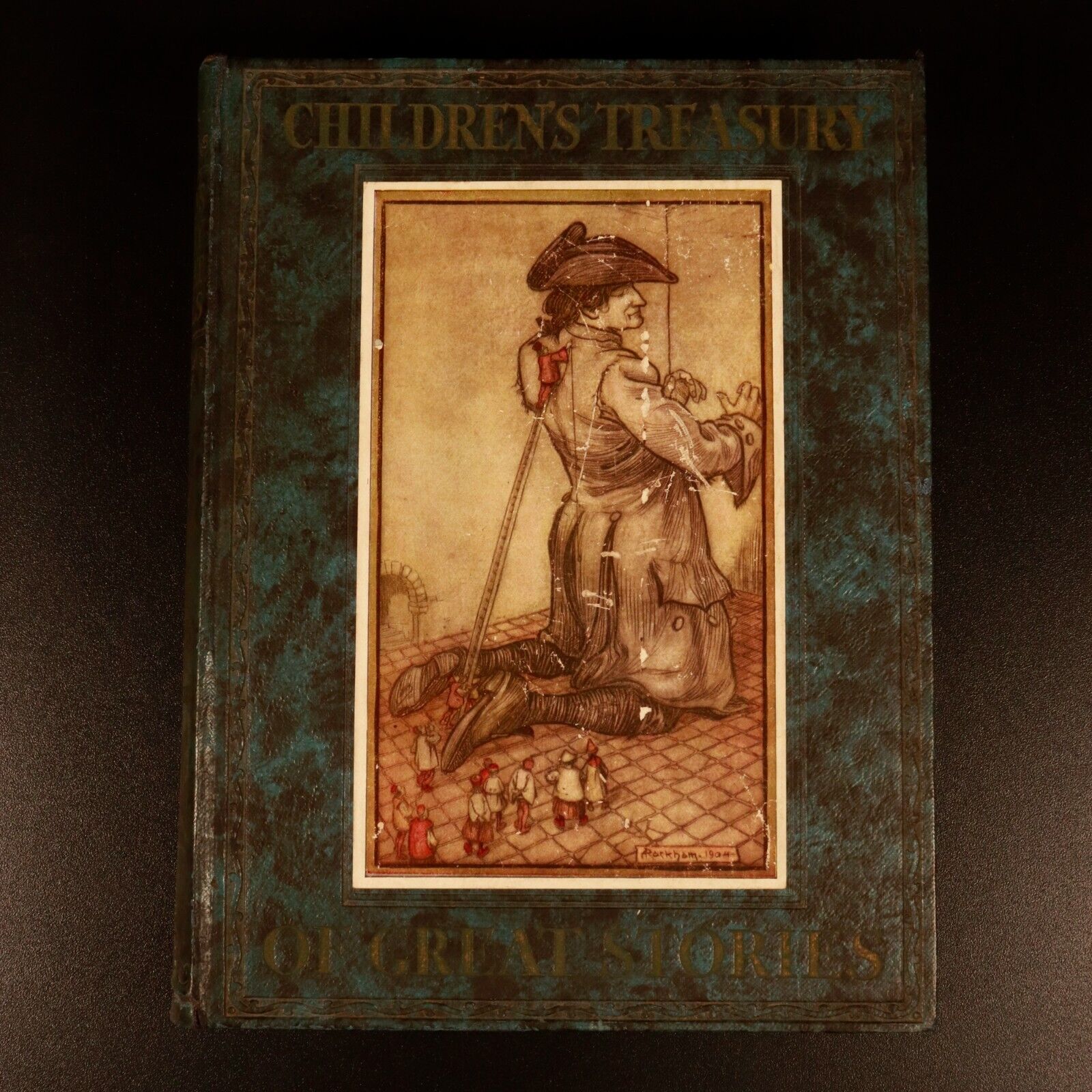 c1935 Childrens Treasury Of Great Stories Antique Story Book Alice In Wonderland