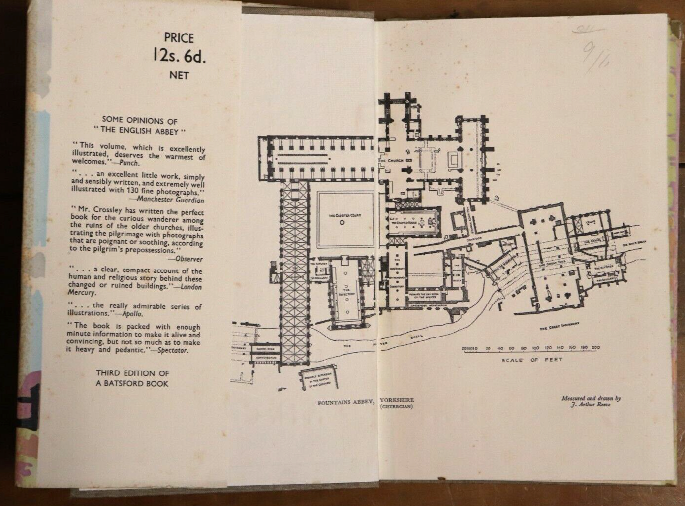 1949 The English Abbey In The Middle Ages F. Crossley British Architecture Book - 0