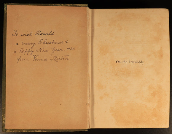 1912 On The Irrawaddy by G.A. Henty Antique Illustrated Military Fiction Book