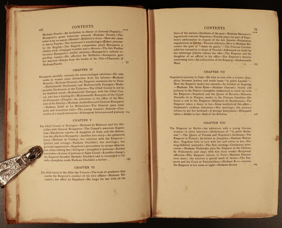 1909 Love Affairs Of Napoleon Antiquarian History Book John Lane The Bodley Head