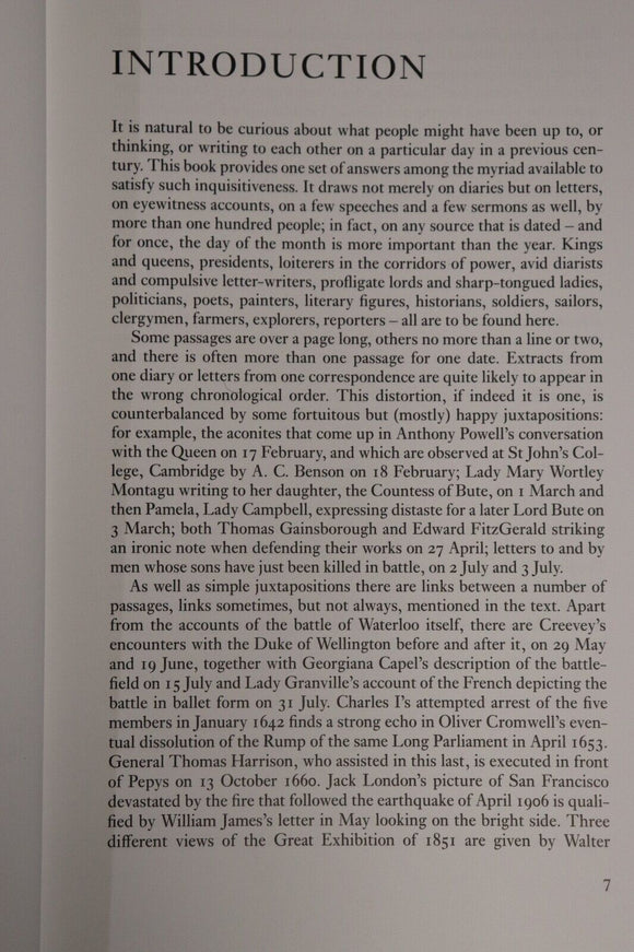 2002 The Folio Book Of Days by Roger Hudson Folio Society History Reference Book