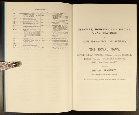 1981 The Naval Who's Who 1917 Military History Reference Book Hayward & Son