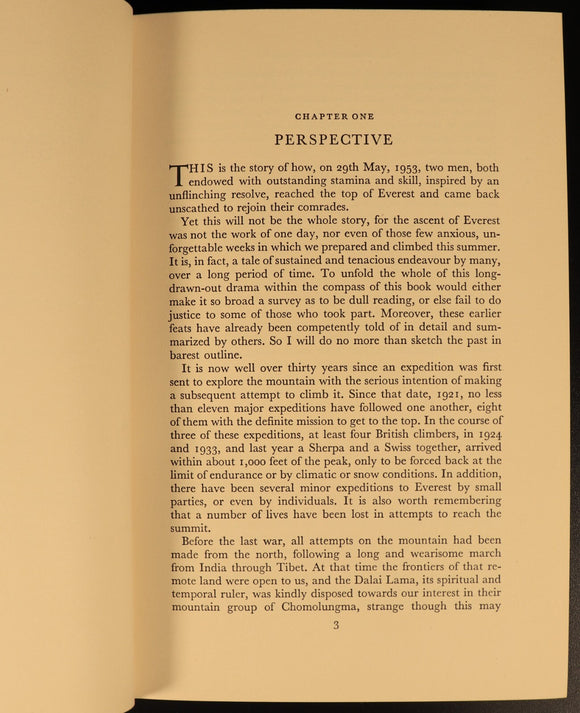 The Ascent Of Everest by John Hunt 1953 1st Ed. Illustrated Mountaineering Book