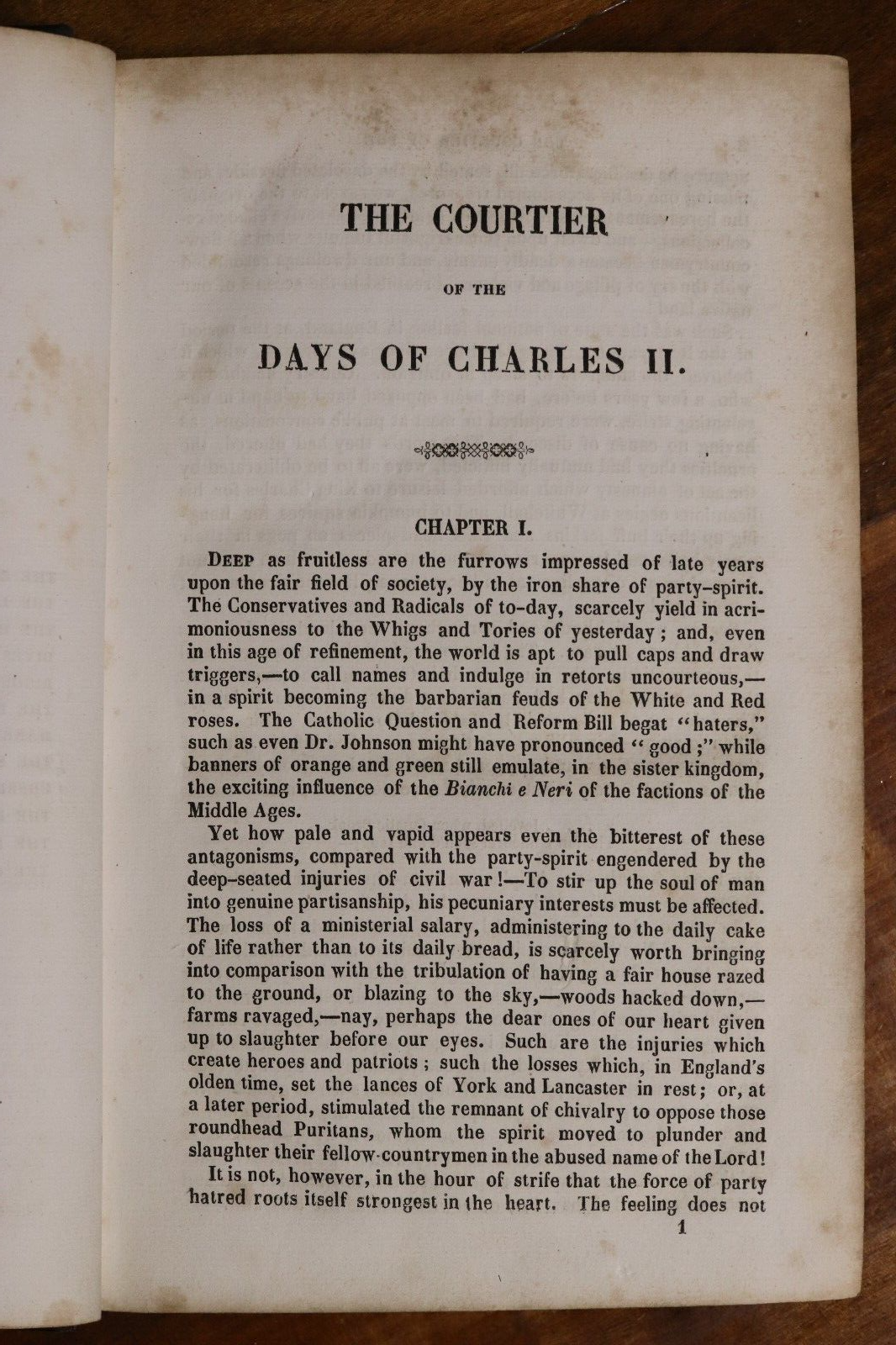 1839 The Courtier Of The Days Of Charles II Antiquarian British History Book