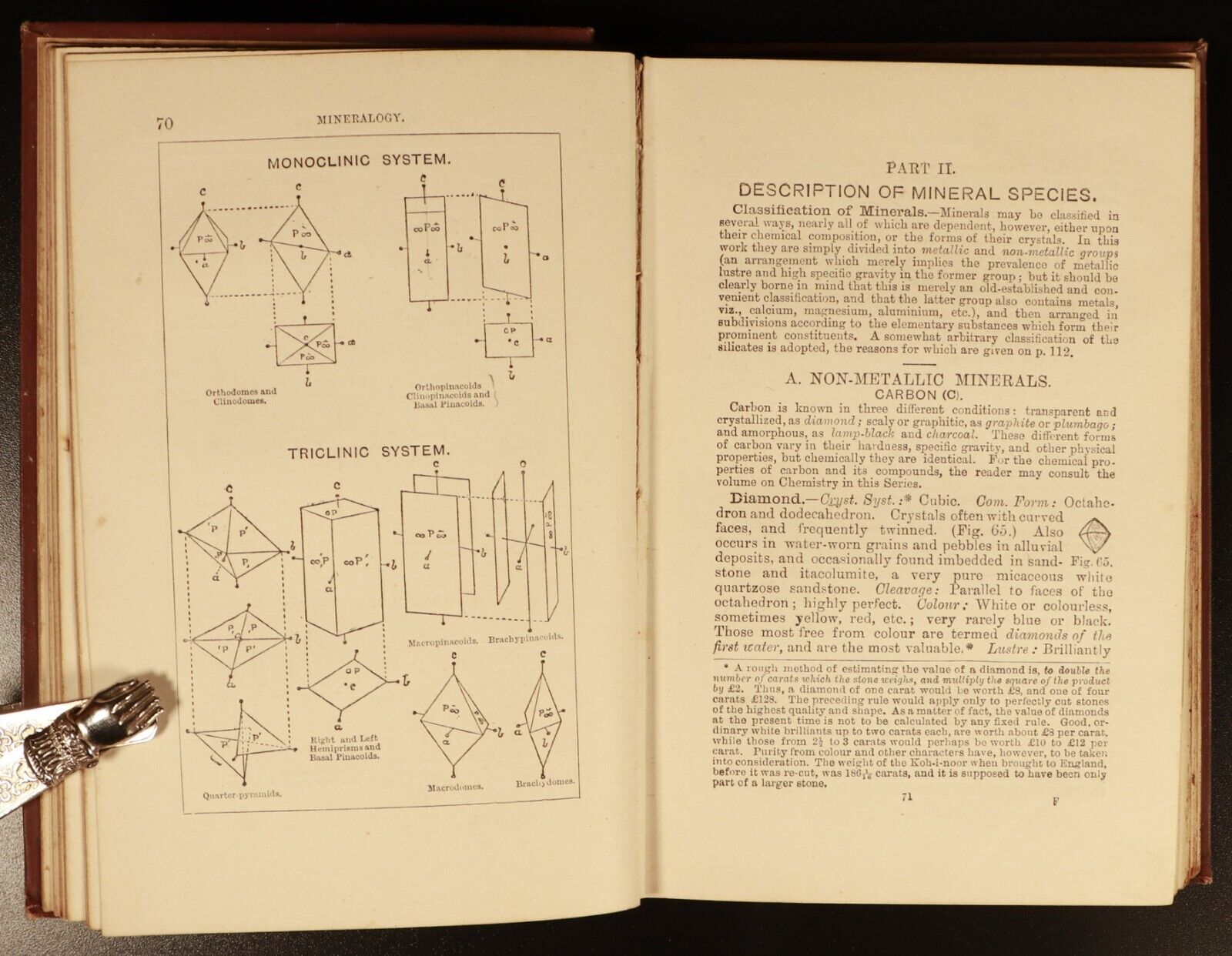 c1897 Elements Of Mineralogy by F. Rutley Antique Murby's Science Series Book