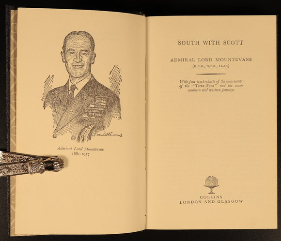 1966 South With Scott by Lord Mountevans Australian Antarctic Exploration Book